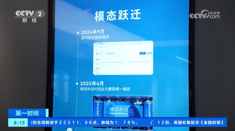央视财经《第一时间》报道｜模态跃迁创业成长历程